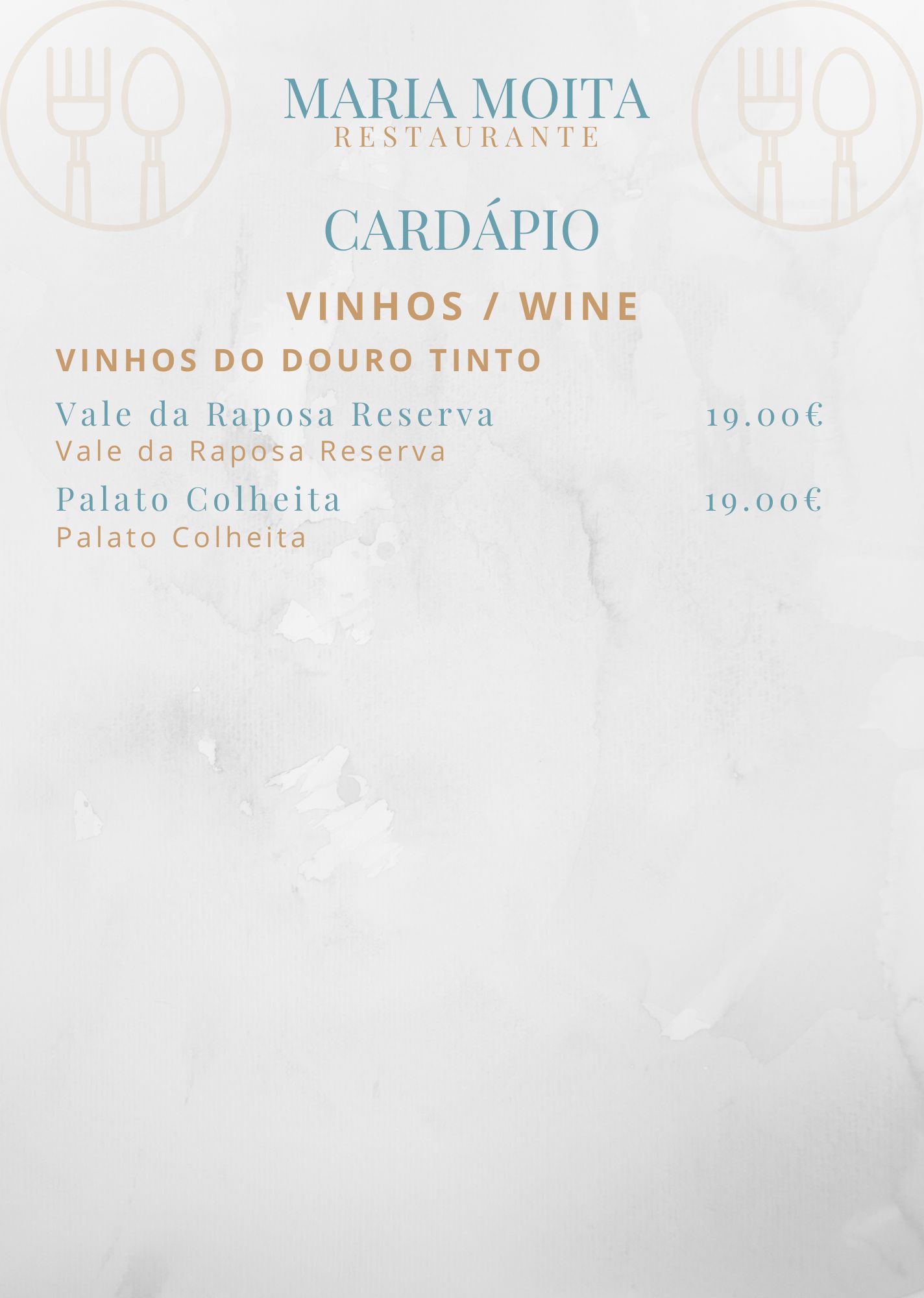 Cardapio Maria Moita Restaurante